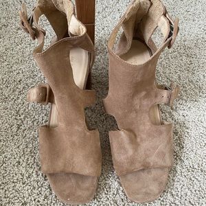 Rag and bone block heel sandal - suede size 39!